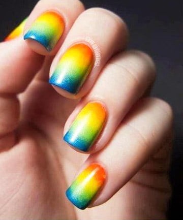 Rainbow Nails: Making the Gradient