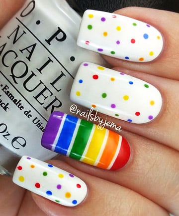 Rainbow Nails: Spot on