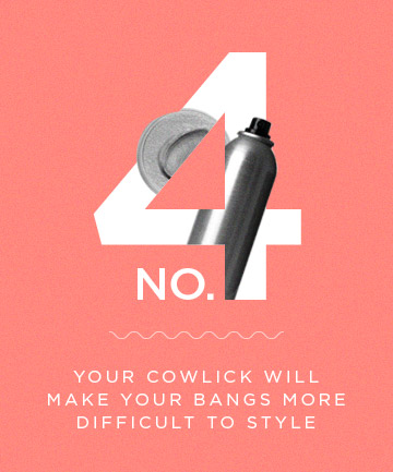 Truth No. 4: Your Cowlick Will Make Your Bangs More Difficult to Style