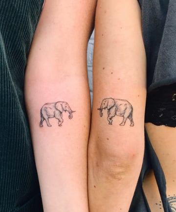BFF Tattoos: An Elephant Never Forgets