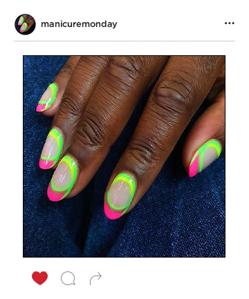 Mani of the Week: Day-Glo Designs