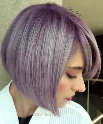Lavender A-Line Haircut