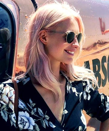 Poppy Delevingne's Helicopter-Matching Beachy Waves