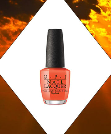 Best Summer Nail Colors: Fiery Orange