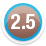 Rated a 2.5