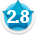 Average member rating of 2.8