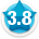 Average member rating of 3.8