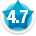 Average member rating of 4.7