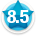 Average member rating of 8.5