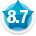 Average member rating of 8.7