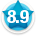 Average member rating of 8.9