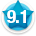 Average member rating of 9.1