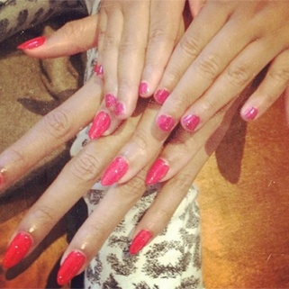 Beyonce and Blue Get Matching Manis