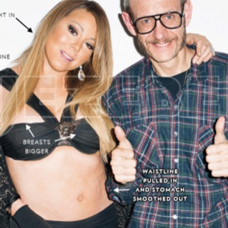 Terry Richardson Gives Mariah Carey Some Serious Photoshop Treatment