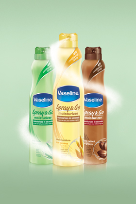 The Ultimate Morning Time Saver: New Vaseline® Spray & Go Moisturizer