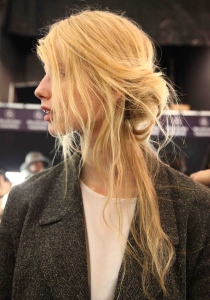 Fashion Week How-To: Messy Half Updos at Rebecca Minkoff Show 