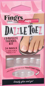 Fing'rs Dazzle Toez Glue On Nails