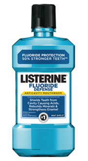 Listerine Fluoride Defense Anticavity Mouthwash Mint Shield