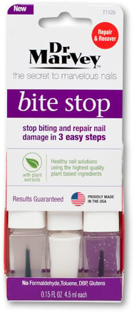 Dr. Marvey Bite Stop: Stop Biting and Repair Nail Damage in 3 Easy Steps