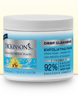 Dickinson’s Enhanced Witch Hazel Deep Cleansing Exfoliating Pads