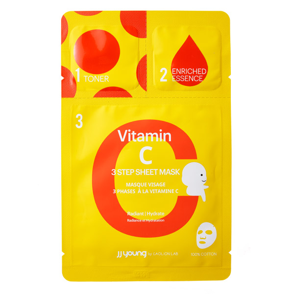 JJ Young by Caolion Lab Vitamin C 3-Step Sheet Mask
