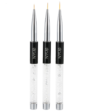 Anself Nail Art Painting Brush Crystal Acrylic UV Gel Painting Liner Pen