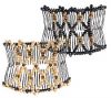 Hair Hugger Set of 2 Wooden Bead Hair Combs