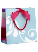 The Body Shop Small Blue & White Gift Bag