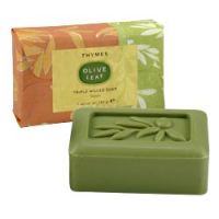 Thymes Olive Leaf Triple Milled Bar Soap