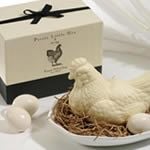 Gianna Rose Atelier Pretty Little Hen Soap With Soap Eggs In Porcelain Dish