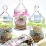 Gianna Rose Atelier Colored Egg Soaps in Apothecary Jars