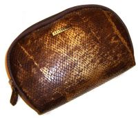Illuminare Snakeskin Cosmetic Bag