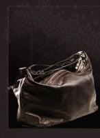Hourglass Leather Cosmetic Bag