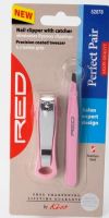 Red by Kiss The Perfect Pair Tweezers and Nail Clipper Set