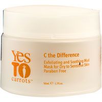 Yes to Carrots C the Difference Exfoliating and Soothing Mud Mask for Dry to Sensitive Skin