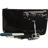 Jasmine La Belle Cosmetics 7 pc Nail Kit with Sequined Pouch