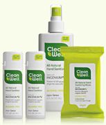 CleanWell All Natural Hand Sanitizers