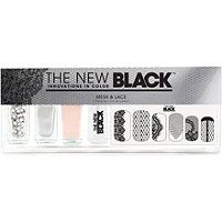 The New Black Mesh & Lace Nail Color & Accessories Set