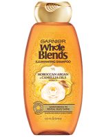 Garnier Whole Blends Illuminating Shampoo with Moroccan Argan and Camellia Oils Extracts