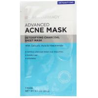 Skin + Pharmacy Advanced Acne Mask Detoxifying Charcoal Sheet Mask