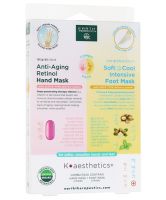 Earth Therapeutics K-Aesthetics Organic Retinol Hand Mask & Argan Foot Mask Combo