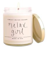 Sweet Water Decor Relax Girl Soy Candle