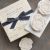 Gianna Rose Atelier Three Gardenia Soaps on Porcelain Dish