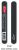 Kiss Black with White Center Nail File