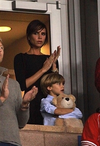 Victoria Beckham even looks immaculate at her hubby's soccer game