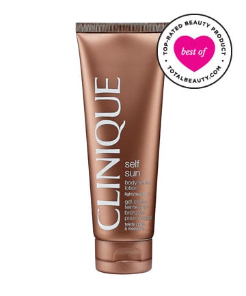 Self-tanner No. 10: Clinique Self Sun Body Tinted Lotion, $23, Best Self-Tanners - 3)