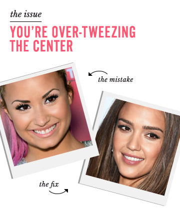 Perfect Eyebrows Sin No. 8: You're Over-Tweezing the Center