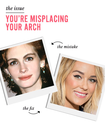 Perfect Eyebrows Sin No. 7: Your Arch Is in the Wrong Place