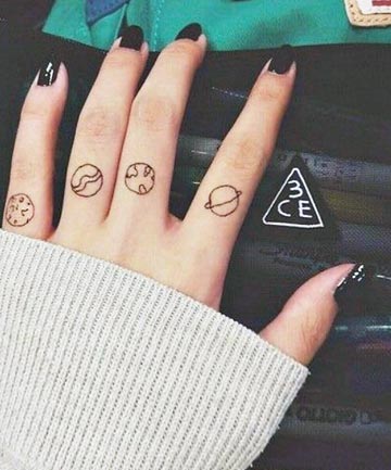 Finger Tattoos: When the Planets Align