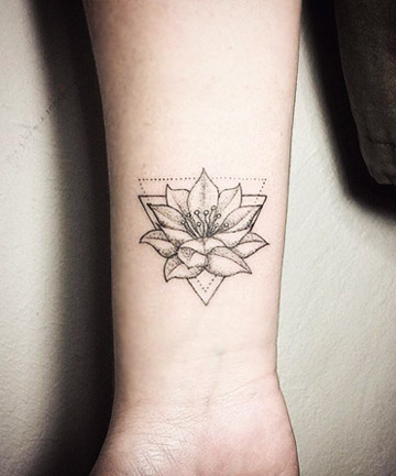 Triangular Prisma Band Tattoo On Arm | Tattoo Ink Master